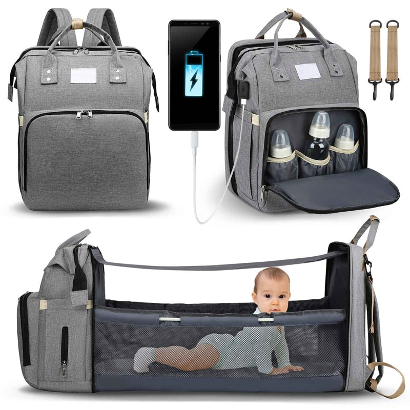 Sac à langer portatif | Berceau de voyage BabyNappy™ - minimalistemaman